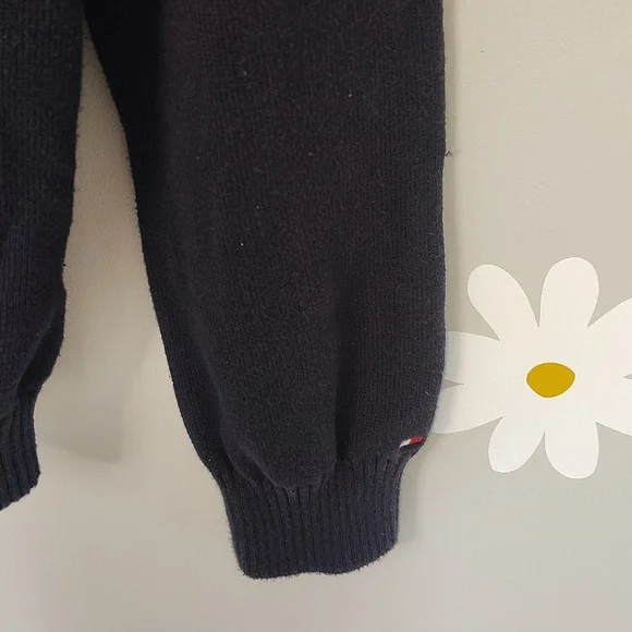 Tommy Hilfiger Navy Blue Fair Aisle Flag Cotton Crewneck Sweater - Picture 5 of 13